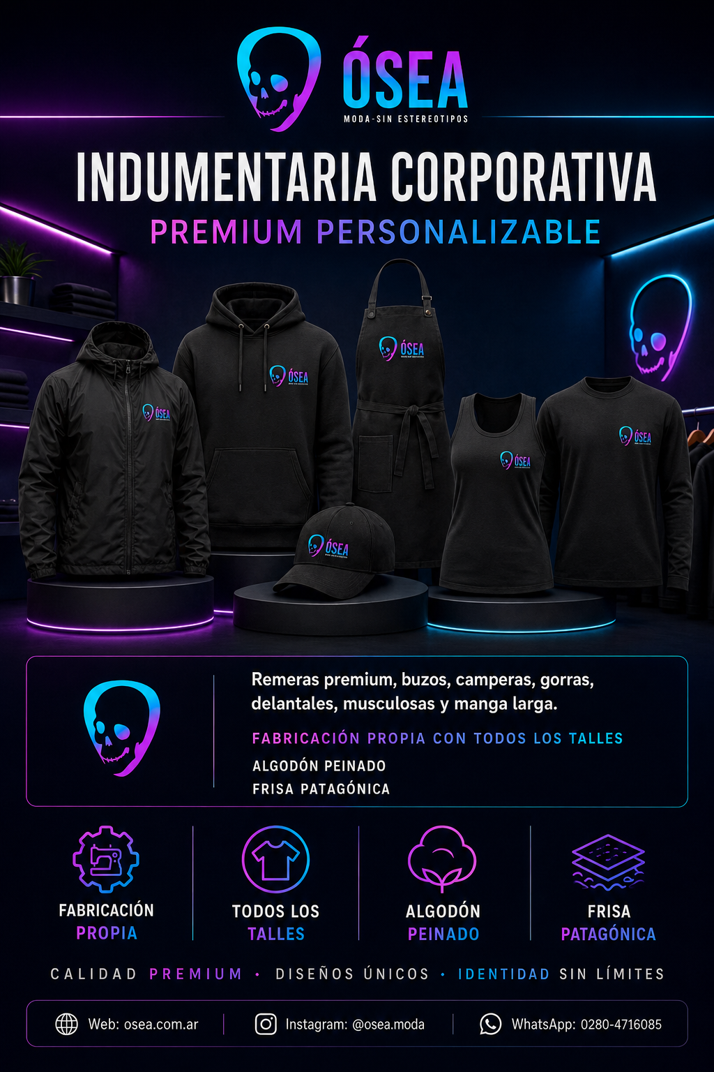 Indumentaria corporativa ÓSEA