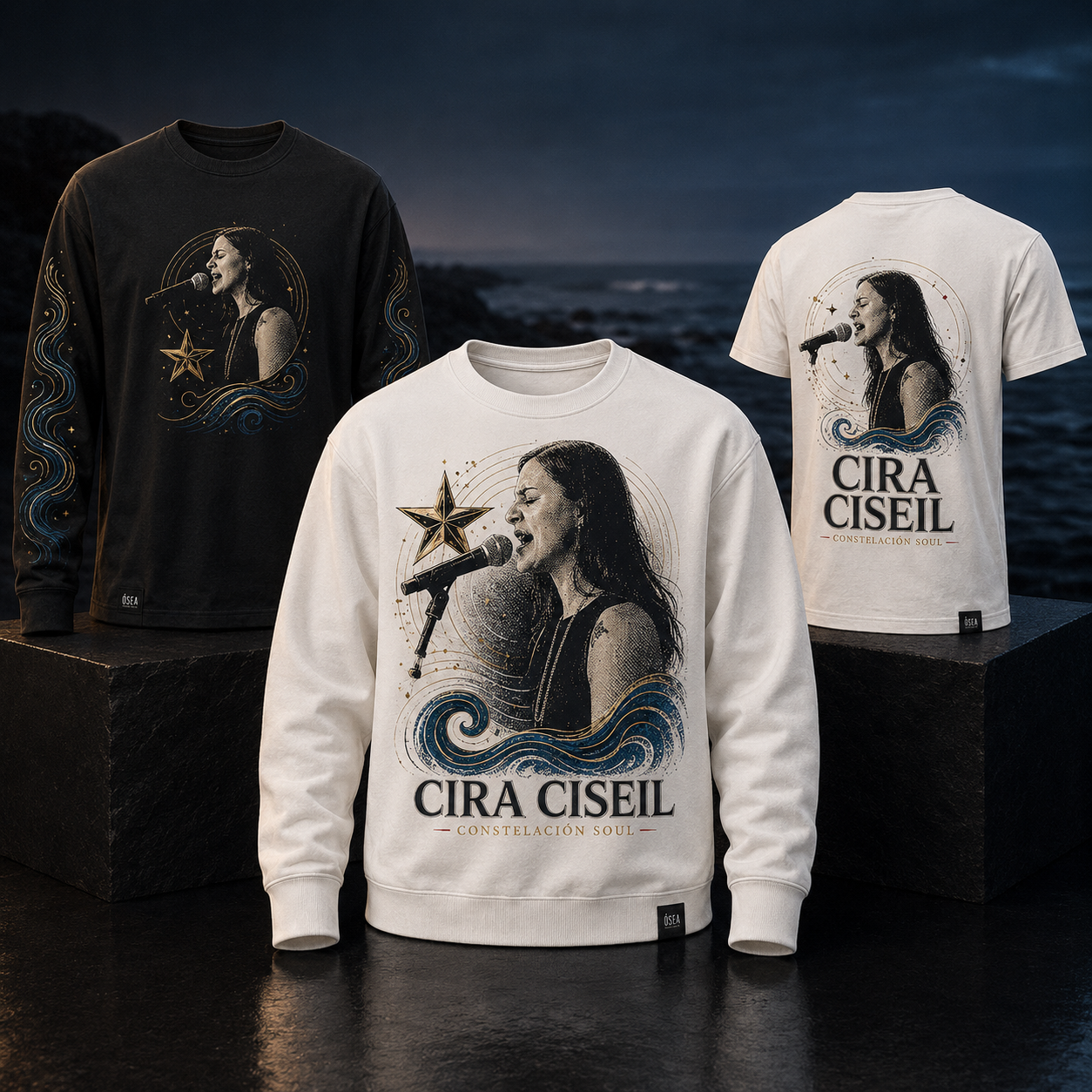 Cira Ciseil Constelación Soul buzos y remeras