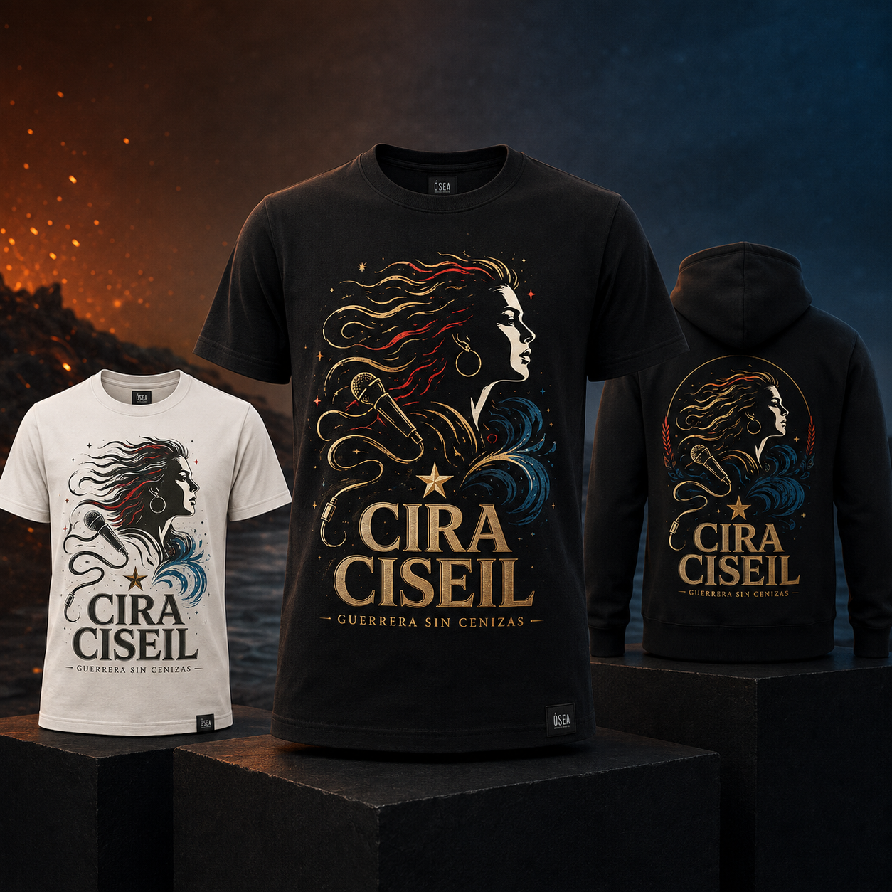 Cira Ciseil Guerrera sin cenizas remeras y hoodie