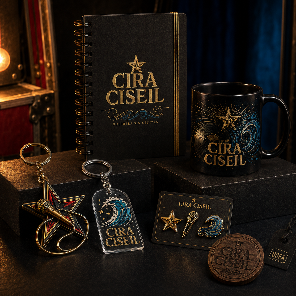 Cira Ciseil objetos de colección agenda taza llaveros pines